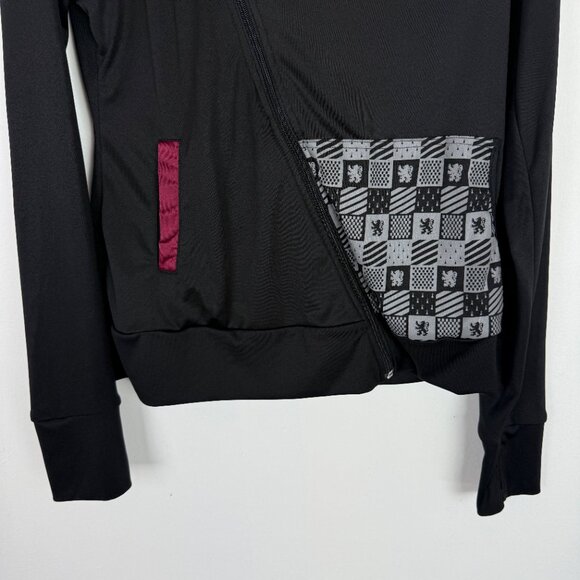 Wizarding World of Harry Potter Gryffindor Asymmetrical Zip Hooded Jacket Medium - Picture 3 of 13